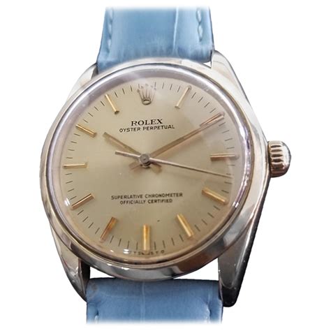 SIGNED ROLEX, PERPETUAL, REF:4643, CIRCA 1950 